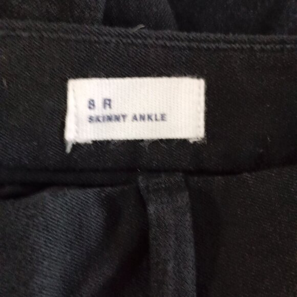 Gap Womens Skinny Ankle Pants Black Size 8R Mid Rise Slim Leg Stretch Casual - Picture 4 of 9